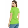 T-shirt Damski limonka dekolt w serek roz. L